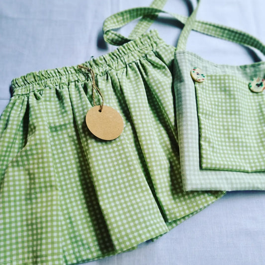 Free Postage, Handmade Skirt & Bag set